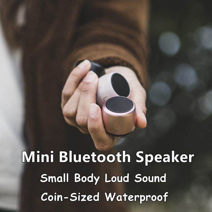 Portable Coin Size Bluetooth Speaker Waterproof Smart Subwoofer For