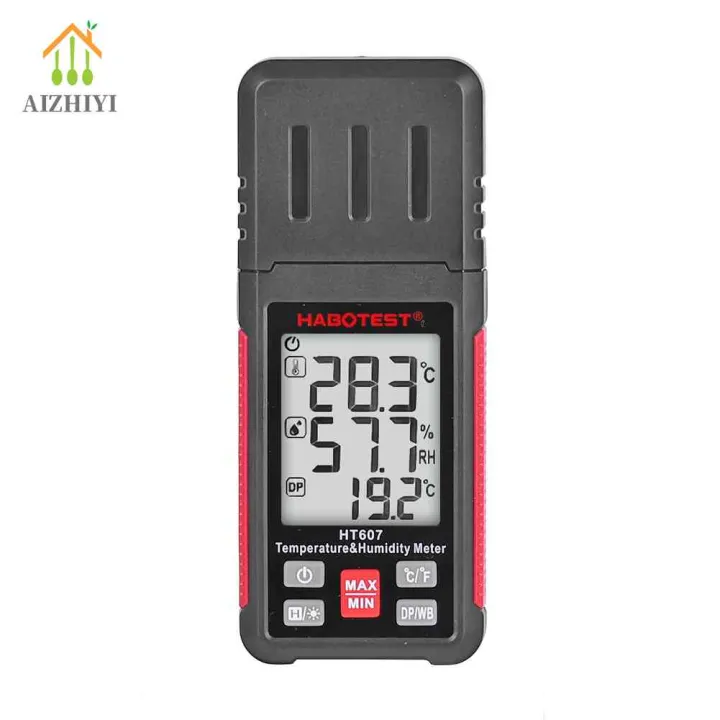 HT607 Digital Hygrometer Temperature Humidty Meter Thermo-hygrometer ...