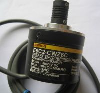 E6C2-CWZ6C 10P R Encoder แบบโรตารี่ที่เพิ่มขึ้นใหม่5-24V DC Open Collector เอาต์พุต NPN 50มม. เส้นผ่านศูนย์กลาง10PPR E6C2CWZ6C