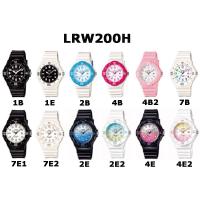 นาฬิกาCasio Standard นาฬิกาข้อมือผู้หญิง สายเรซิ่น รุ่น LRW-200H(LRE-200H-4B2/LRW-200H-1E/LRW-200H-2B/LRW-200H-2E/LRW-200H-4B)  ของแท้100% ประกันศูนย์casio1 ปีจากร้าน MIN WATCH