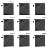 Nylon/EVA Drawstring Bag Storage Pouch Mini Gadgets Organizer Black Bags Cover for Clothes Shoes Packaging Outdoor Travel Use