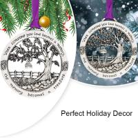 2323 Christmas Tree Hanging Pendant Home Decoration Alloy Pendant Commemorative L9M3