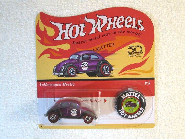 hot-wheels-1-64แมลงปีกแข็ง-vw-camaro-mustang-hemi-ป้าย-cintura-เส้นสีแดงความคิดถึงฉบับที่ส่งมา2018-50th-ครบรอบ