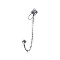 ake ake Rituals Cross Ear cuff - Left หูหนีบข้างใบหู คัฟเงินแท้ 925 แกะมือขัดเงาพิเศษลงดำขับลาย**สำหรับหูข้างซ้าย **ขายเป็นชิ้น/ข้าง