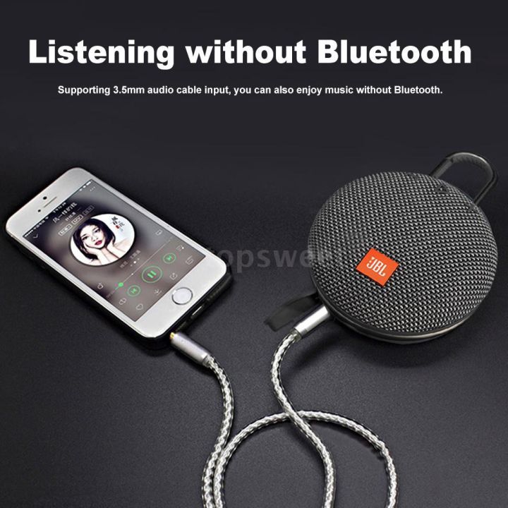 JBL Clip 3 Waterproof Portable Bluetooth Speaker Black