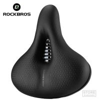 ROCKBROS Ergonomics Bicycle Saddle Memory Sponge Road Bike MTB Seat Accessories Hollow Breathable PU Waterproof Damping Cushion Saddle Covers