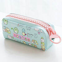 1PC Kawaii BigซิปหนังPU Estuchesโรงเรียนเคสใส่ดินสอเครื่องเขียนกระเป๋าเก็บของPencilcaseวัสดุEscolar Office Supply