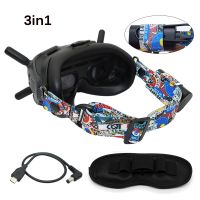 Headband for DJI Avata FPV Goggles V2 Battery Holder Head Strap Power Supply Cable Dustproof Pad for DJI Goggles 2 Accessories Goggles