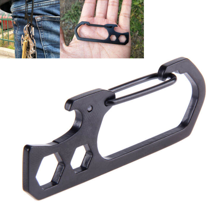 Mountaineering Buckle Tool Pry Key Chain Screwdriver Stainless Steel ...