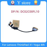 [ร้านค้า Jmn0] ของแท้ใหม่สำหรับ Lenovo ThinkPad X1 Yoga 4th WQHD หน้าจอ LCD สายสัญญาณภาพ DC02C00FL10 Gratis Ongkir