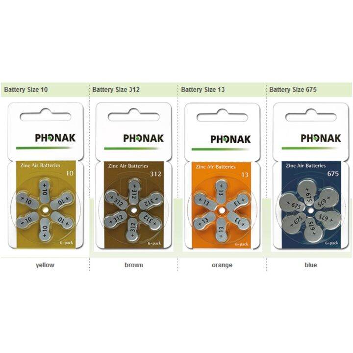 Promo Phonak hearing aid batterysuitable for signia phonak rexton