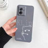 เคสหมีน่ารักใหม่สำหรับ Xiaomi 13T / 13T Pro ผิวเคลือบสัมผัสเคสโทรศัพท์ซิลิโคนนิ่ม MI13T ฝาหลังกันกระแทก Xiaomi13T Pro 2023