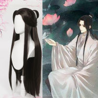 อะนิเมะ Heaven S Blessing คอสเพลย์ Xie Lian วิกผมสีดำ Tian Guan Ci Fu Hanfu Wigs ผู้ชายฮาโลวีน Props