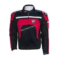 เสื้อการ์ด เสื้อการ์ดมอเตอร์ไซค์ Ducati Corse ผ้าตาข่ายระบายอากาศ มีการ์ด5จุด การ์ดไหล่ไทเทเนียม