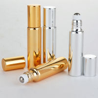 [Zeberdany] 7 Pcs Empty Perfume Glass Roll On Bottle With Metal Ball Essential Oil Roller Bottles