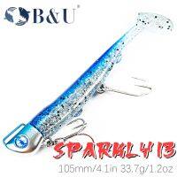 【hot】◆ B U SAND EEL 33G Saltwater Soft Fishing Tail Jig Artificial Bait Sea Bass Swimbait Tackle