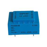 แผงวงจร YHDC หม้อแปลงแบบห่อหุ้มสำหรับการติดตั้ง PCB 0.5VA PE3005-M 220V 12V