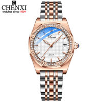 CHENXI New Fashion Women Watches Top Brand Luxury Stainless Steel Bracelet Watch Ladies RoseGold Quartz Waterproof Wristwatch