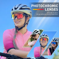 ขี่จักรยานแว่นกันแดดสีแดง P Hotochromic แว่นตากีฬากลางแจ้งผู้ชาย Cycl แว่นตาภูเขาจักรยานขี่แว่นตาป้องกันแว่นตา