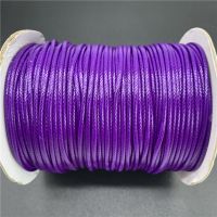 0.5mm 0.8mm 1mm 1.5mm 2mm Purple Waxed Cotton Cord Rope Waxed Thread Cord String Strap Necklace Rope For Jewelry Making