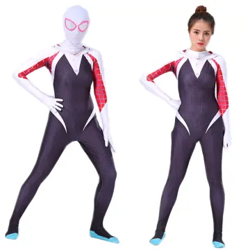 Spider-Woman Jumpsuit Cosplay Costume Spider Girl Bodysuit Adult Kids  Halloween