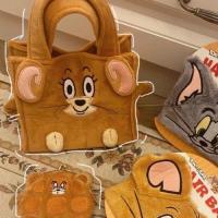 Cute Cartoon Peripheral Tom And Jerry Mouse Doll Peripheral Female Lunch Box Bag Lunch Lunch Bag Handbag 【AUG】