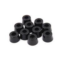 ❐ 10Pcs Black Duable Soft Rubber Furniture Chair Table Feet Leg Bottom Anti-skid glides shock Floor Protector Screw on Pad