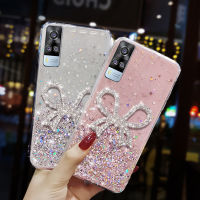 สำหรับ Vivo Y31 Y51เคส Y53s Y51a Y51s เคสโทรศัพท์หรูหราระยิบระยับประดับด้วยดวงดาวบนท้องฟ้าประดับพลอยเทียมสวยงามผีเสื้อผู้หญิงเคสซิลิโคนนิ่มกันกระแทกสำหรับปกป้องด้านหลัง