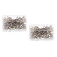 Fityle 200ชิ้น White Dress Maker Corsage Pins สำหรับเย็บ Handcraft Embellishment