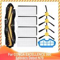 2023 NEW For CONGA EXCELLENCE 990 Ecovacs Debot N79 Vacuum Main Side Brush Roller Hepa Filter Mop Cloth Replacement Part For Cleaner