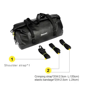 Rhinowalk Motorcycle Motocross Rear Seat Bag 10L 20L 30L Waterproof Luggage  Pack