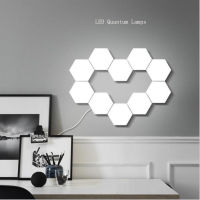 NEW Touch Sensitive Hexagonal Lamps Quantum Modular LED Night Light Hexagons Creative Decoration Wall Lamp