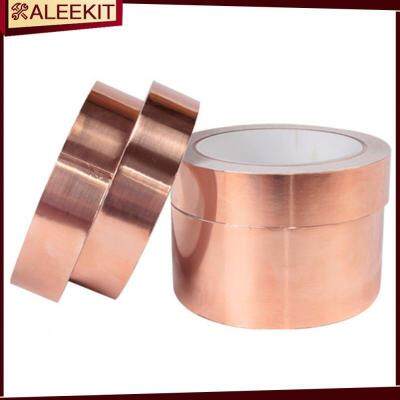 Heat Resist Tape Self-adhesive Conductive Copper Foil Tape Back Adhesive 50m Copper Foil Strip Tools And Gadgets Copper Foil Adhesives Tape