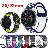 20mm 22mm Watch Strap For Samsung Galaxy Watch 4 46mm 42mm Gear S3 Active 2 Huawei GT2 Huami Amazfit bip Breathable Wristbands