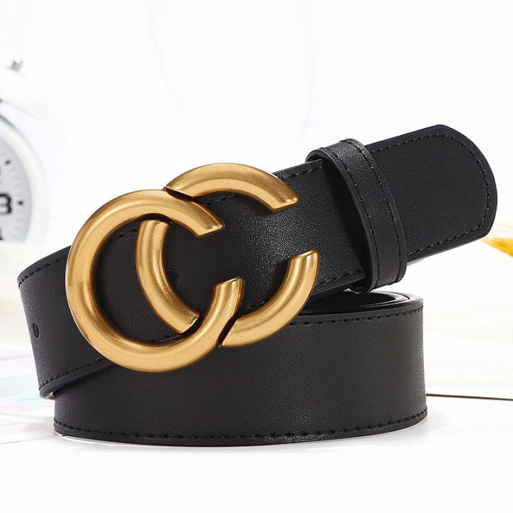 Ladies belt simple versatile round buckle new fashion decorative belt  female students Korean version of the jeans belt…