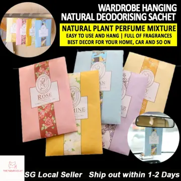 5pcs, Long-Lasting Scented Sachets for Drawers and Closets - Home Hanger  Bags Included - Fragrance Sachets for