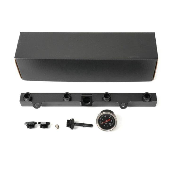 KSeries Fuel Rail with Oil Gauge HighFlow Fuel Rail for Civic Acura