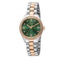 ESPRIT นาฬิกาข้อมือ Wristwatch ESPRIT. ES1L341M0125  Gold/Green