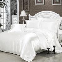 ▩☁ soft silk bedding set home bed sheet pillow cases duvet cover textile