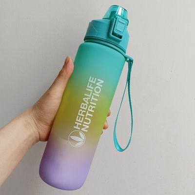 High Quality Good Looking Herbalife Nutrition Bottle 1100ML Gradient Color Drinking Water Space Cup Milk Carton Water Bottle