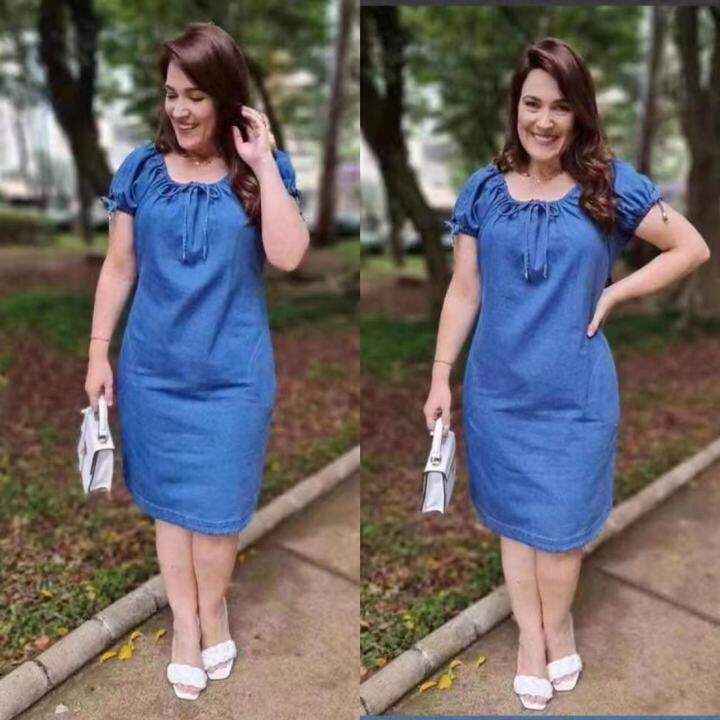 Lazada on sale denim dress