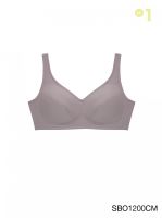 Sabina เสื้อชั้นใน Invisible Wire (ไม่มีโครง) รุ่น Function Bra รหัส SBO1200 สีช็อคโกแลต