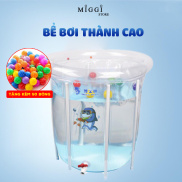 Bể bơi thành cao Doctor Dolphin 80x80cm - Bể bơi phao trẻ em