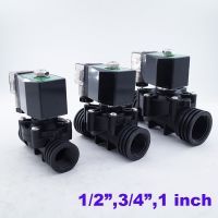 【LZ】♚┋▥  Válvula solenoide de plástico de 2 vias ppw 0-10bar 1/2   3/4 1 polegada orifício 15/20/25mm válvula de água de fechamento direto 220v 24v 12v