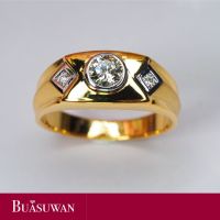 แหวนเพชร ตัวเรือนทองคำแท้ 18K เพชร เบลเยี่ยม แท้ เม็ดกลาง 41 ตัง แหวนวงนี้เหมาะที่สวมได้ในทุกๆวัน ในทุกโอกาส การันตี เพชรแท้ ทองคำแท้