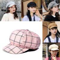 【Hot Sale】embellishembellishฤดูใบไม้ร่วงหมวกแปดเหลี่ยมสำหรับผู้หญิง FemaleCotton Berets ศิลปินจิตรกรเด็กส่งหนังสือพิมพ์ HatsSpring ออกนอกบ้าน Visors