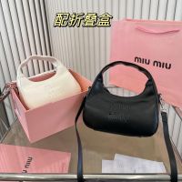 [With Box] MiumiuˉNew Classic Underarm Bag Womens Handbag Fashion Casual Shoulder Bag Crossbody Bag