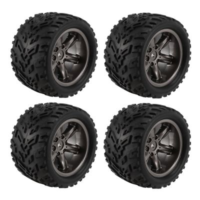 4Pcs Tires Tyre Wheel for XINLEHONG 9125 9116 X9115 X9116 GPTOYS S911 S912 1/12 RC Car Spare Parts