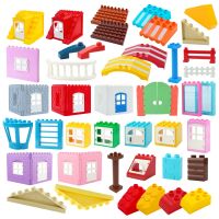 ป่าร้อน LIN431 - ☾▲ Big Blocks Houses Build Accessories Door Window Sets Wall Roof Compatible Large Bricks Assemble Boy Kids Gifts