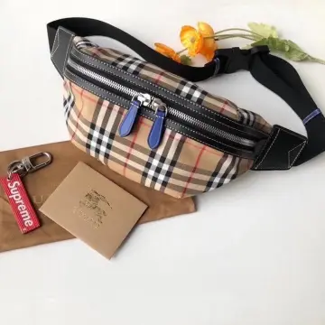 Burberry Medium Rainbow Vintage Check Bum Bag for Men